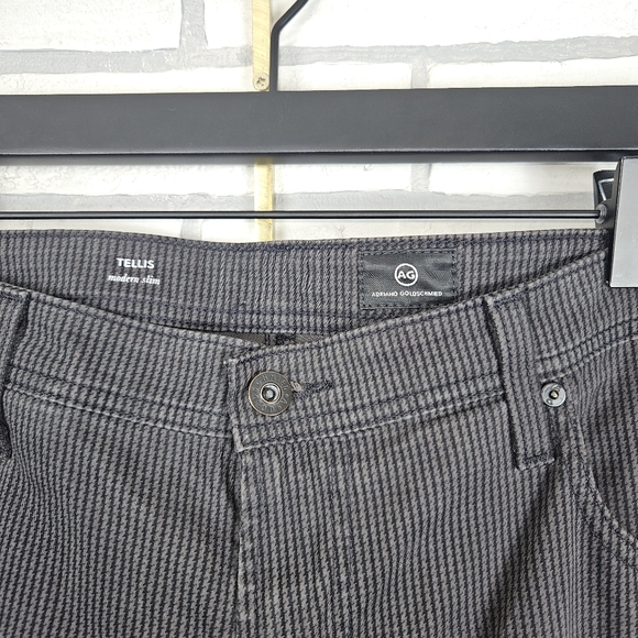 Men's AG Adriano Goldschmied Herringbone Sueded Tellis Modern Slim Pants 38×34 - Picture 3 of 6